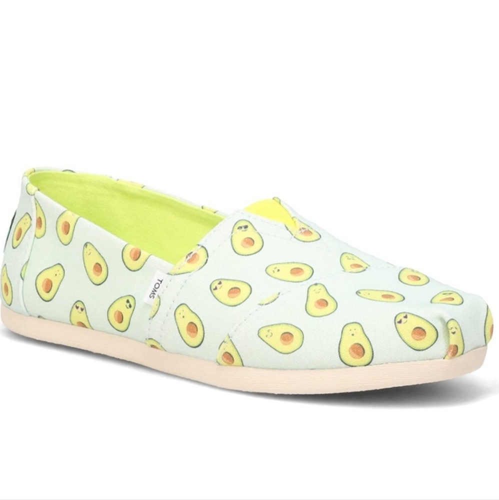 TOMS Women's, Alpargata Paper Source Slip-On Shoes - Avocado Print